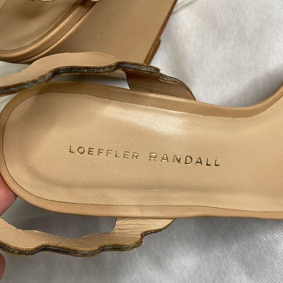 Loeffler Randall Piper Wedge Sandal Tan Size 6-1/2 - Picture 8 of 8